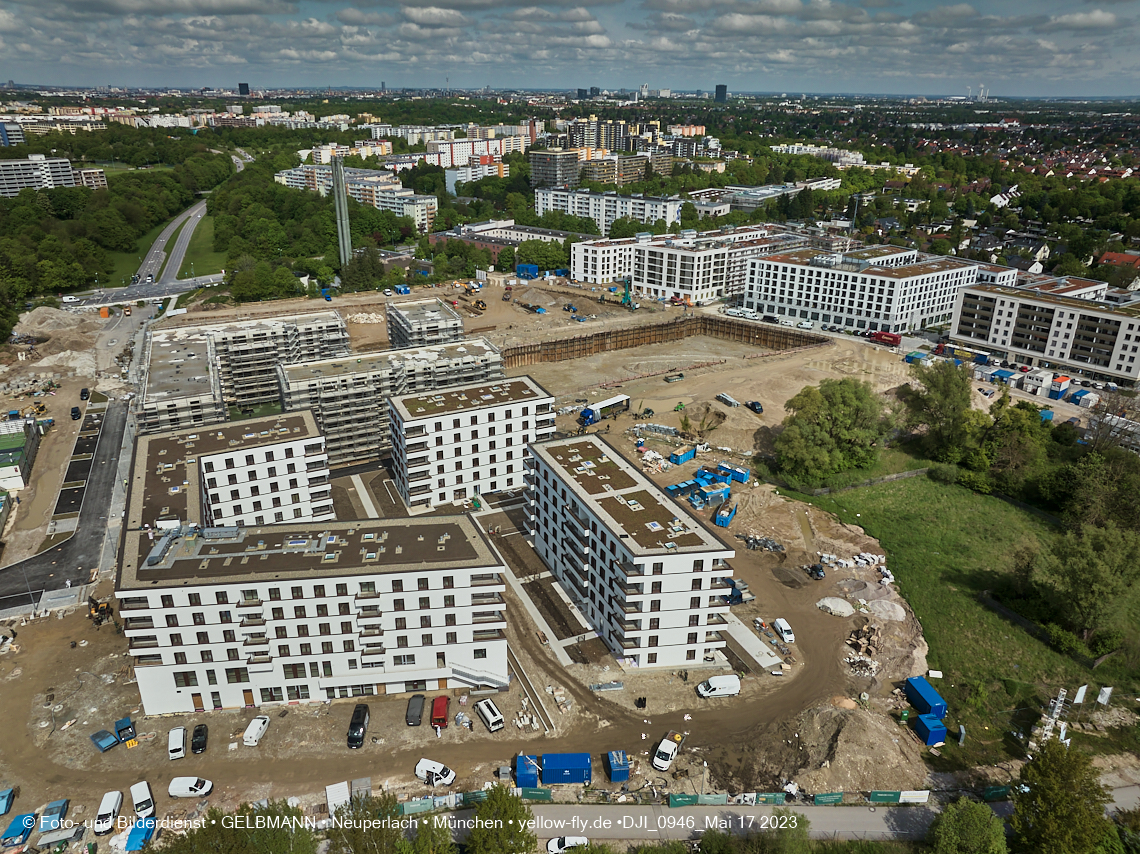 17.05.2023 - Pandion Verde und Baustelle Alexisquartier in Neuperlach